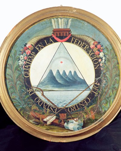 Stemma della Federazione del Guatemala, 15 settembre 1821 da Guatemalan School